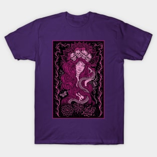 Girl with snake T-Shirt